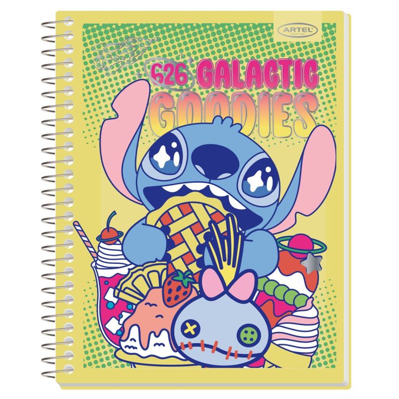 Pack 4 Cuadernos Espiral Diseño Divertido Personaje Azul-3