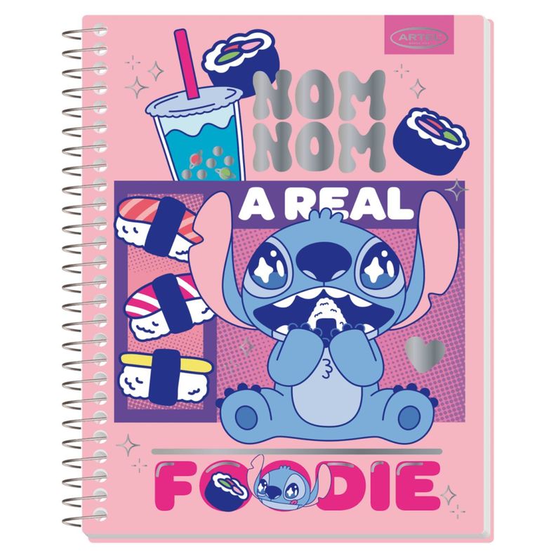 Pack 4 Cuadernos Espiral Diseño Divertido Personaje Azul-4