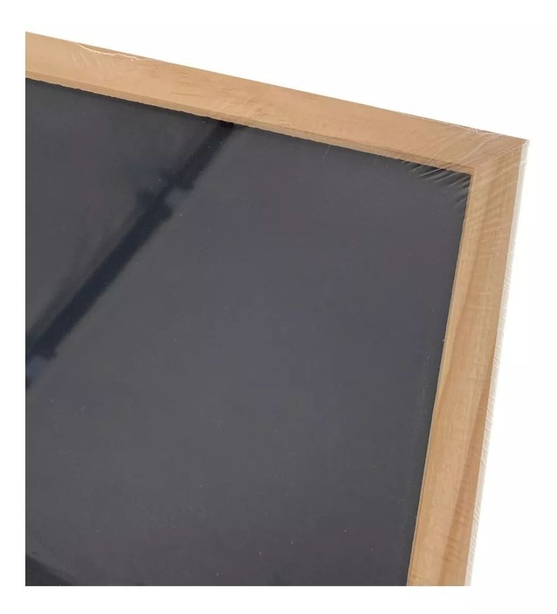 Pizarra Fondo Negro 60X90cm Con Marco De Madera-2