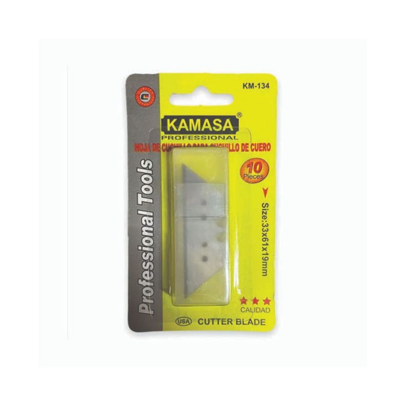 Set de 10 Repuestos Para Cartonero Corto Cuchillo Kamasa-0