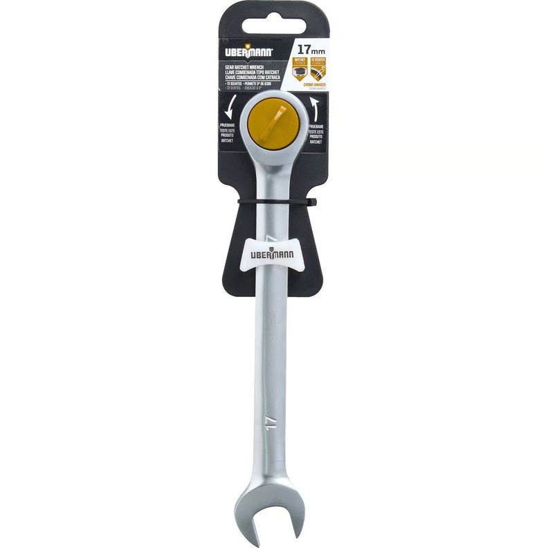 Llave Punta Corona con Chicharra 17mm Herramienta Profesional-2
