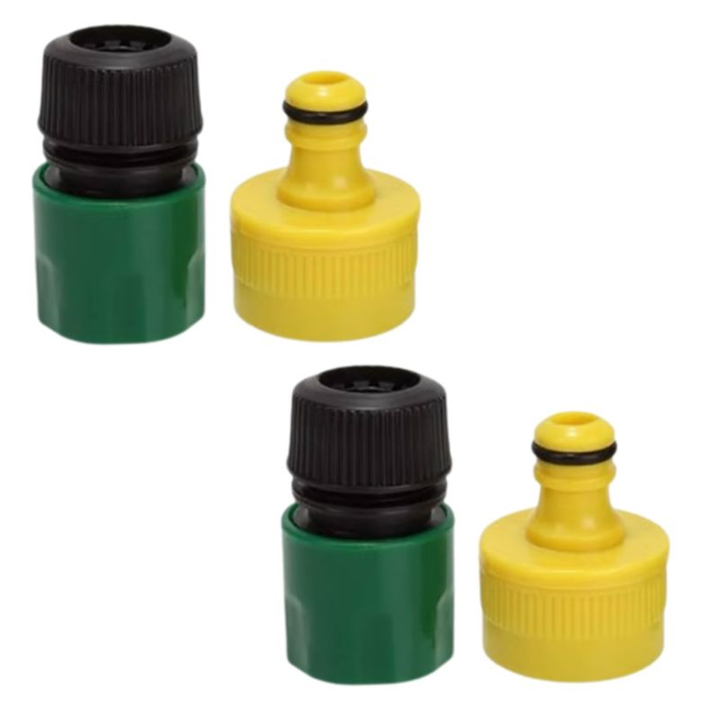 Pack 5 Piezas Boquilla Riego Jardín Ajustable Conectores-2
