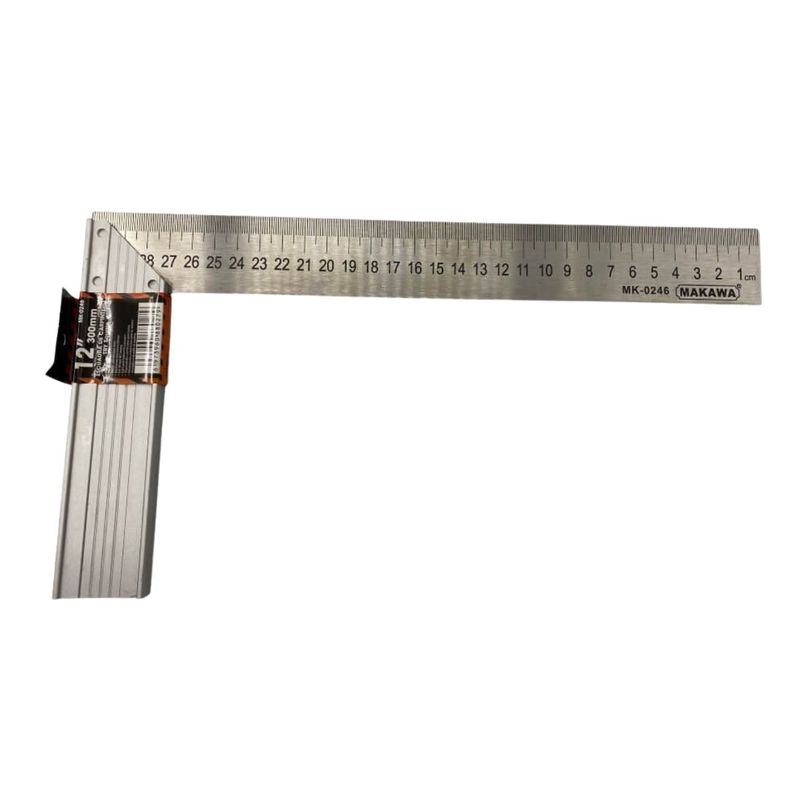 Escuadra Carpintero de Aluminio 12 Pulgadas Herramienta MK0246-0