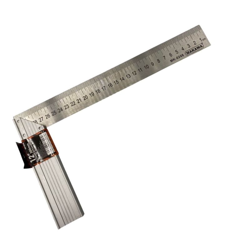 Escuadra Carpintero de Aluminio 12 Pulgadas Herramienta MK0246-1