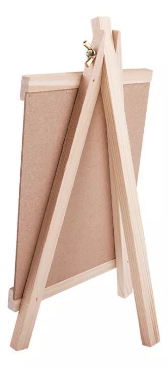 Pizarra Negra De Tiza Con Atril De Madera Tipo Caballete 25x48-1