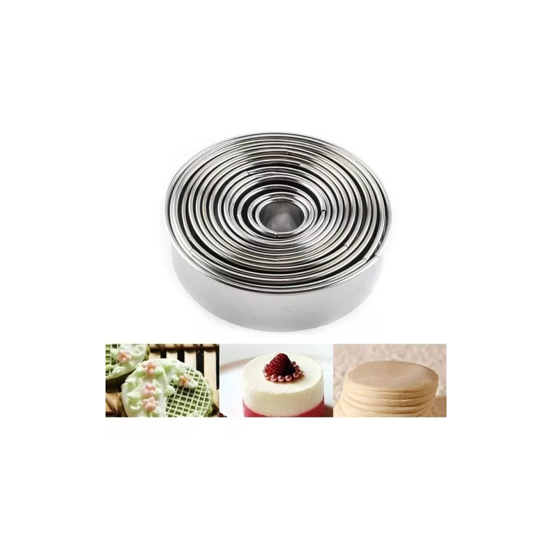 Cortador De Galletas Circular Pack De 14 Unidades -4