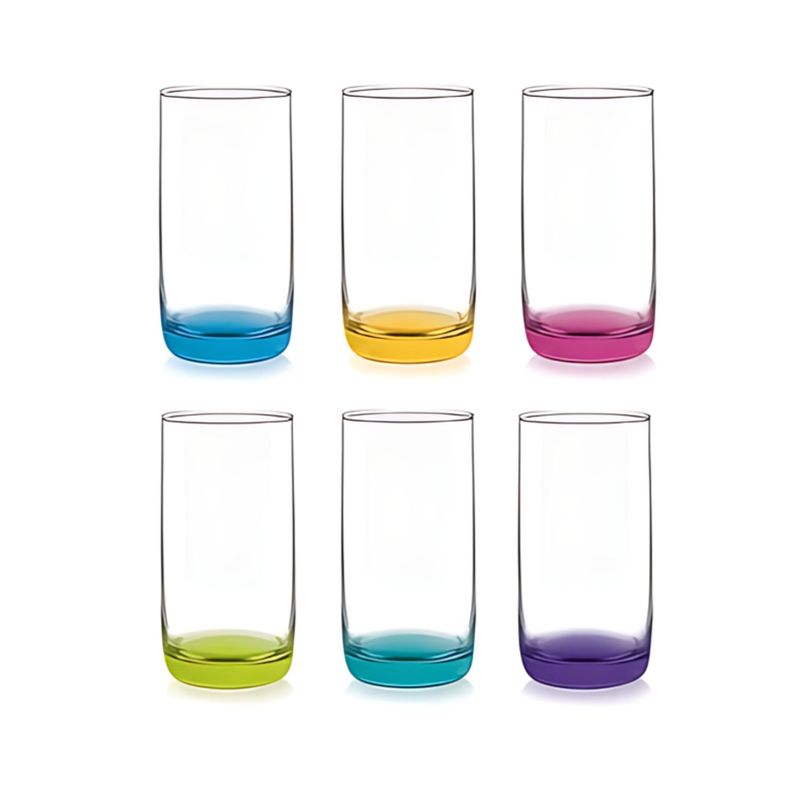 Display 6 Vasos Altos Monterrey Fondo 445mL Cristar