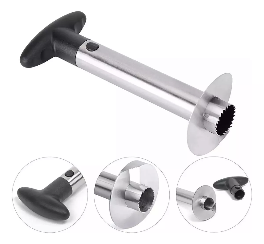 Pelador Cortador Rebanador Picador Extractor Piña Acero Inoxidable-0