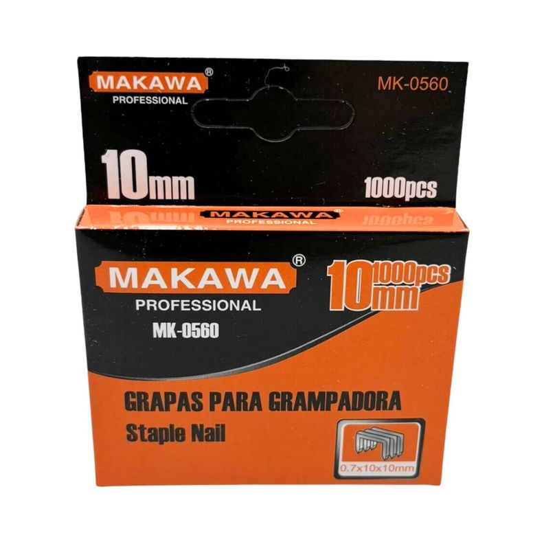 Caja 1000 Corchetes 10MM Grampas Acero Galvanizado Ferreteria-1