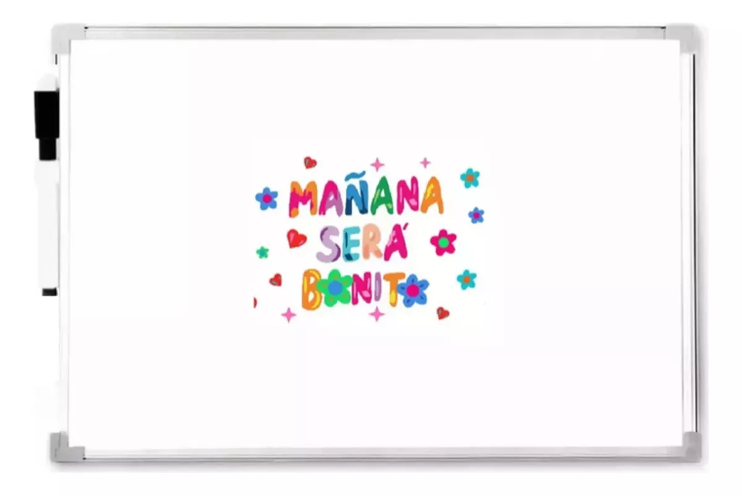 Pizarra Acrílica Magnética Marco Aluminio Tamaño Carta-2