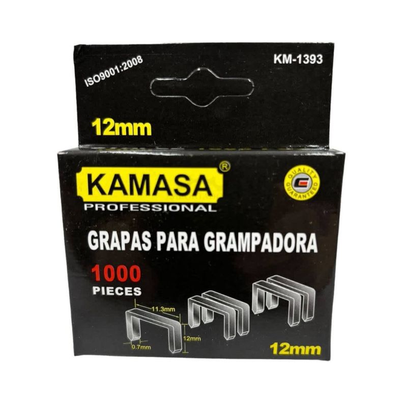 Caja 1000 Corchetes de 12MM Grampas Acero Galvanizado Ferreteria-1