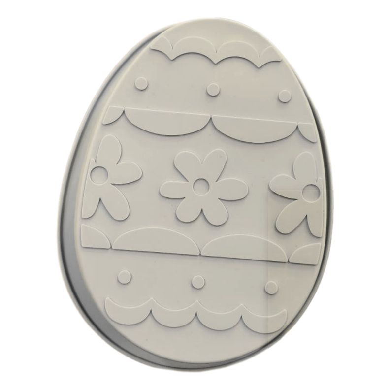 Molde Huevo Silicona Gris Grande 20cm Reposteria Chocolate-0