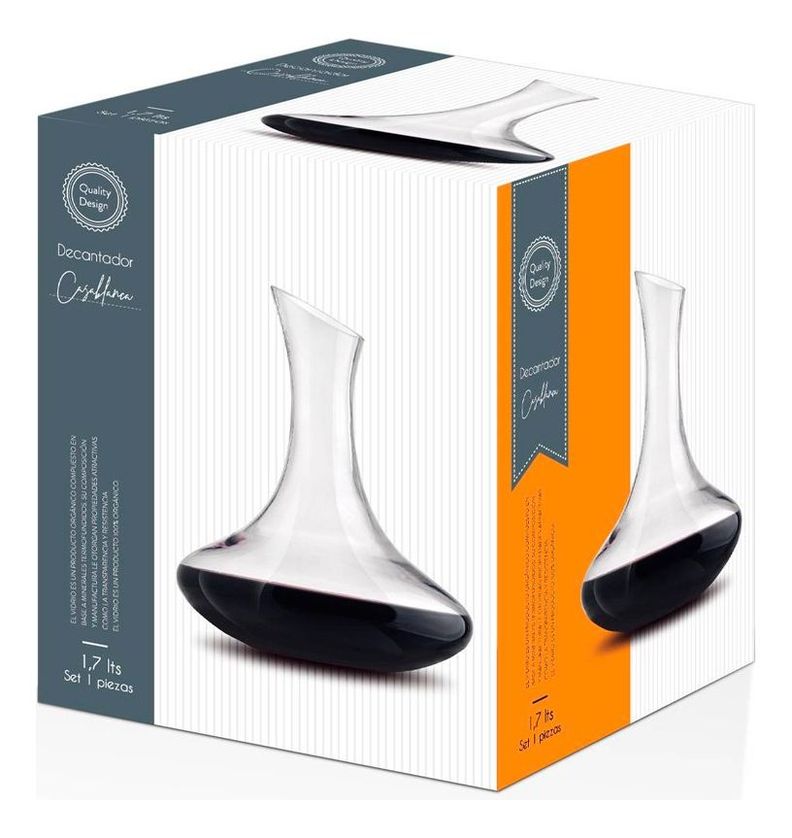Decantador De Vinos Casablanca Allegra 1,7 Litros-1