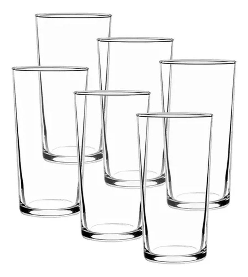 Set 6 Vasos Montecarlo Tragos Cristar 355 Ml-0