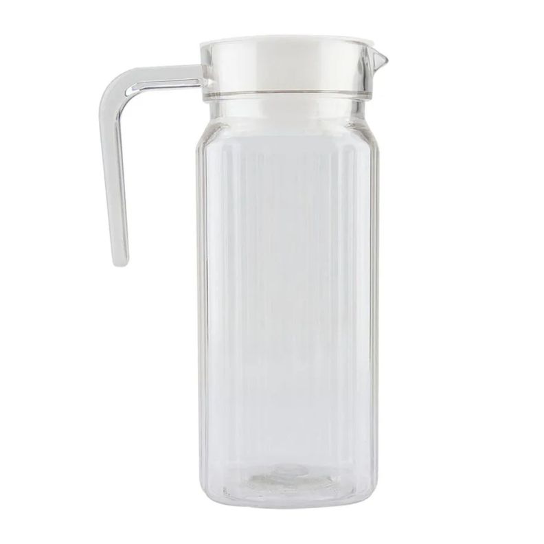 Jarra De Vidrio Agua Jarra De Jugo Jarra Con Tapa Vintage 1 Litro