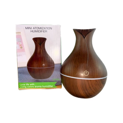Humidificador Aromatizador diseño 200ML diseño oscuro+ 12 Esencias-3