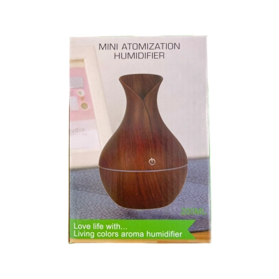 Humidificador Aromatizador diseño 200ML diseño oscuro+ 12 Esencias-6