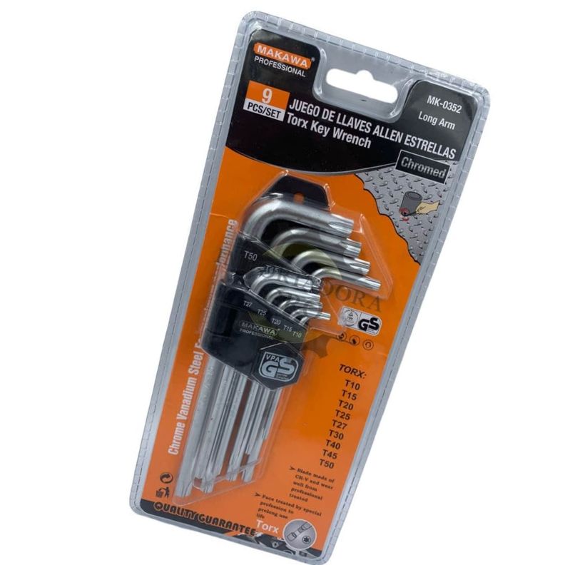 Set Llaves Allen Estrellas L 9 Pzas Herramienta Profesional-1