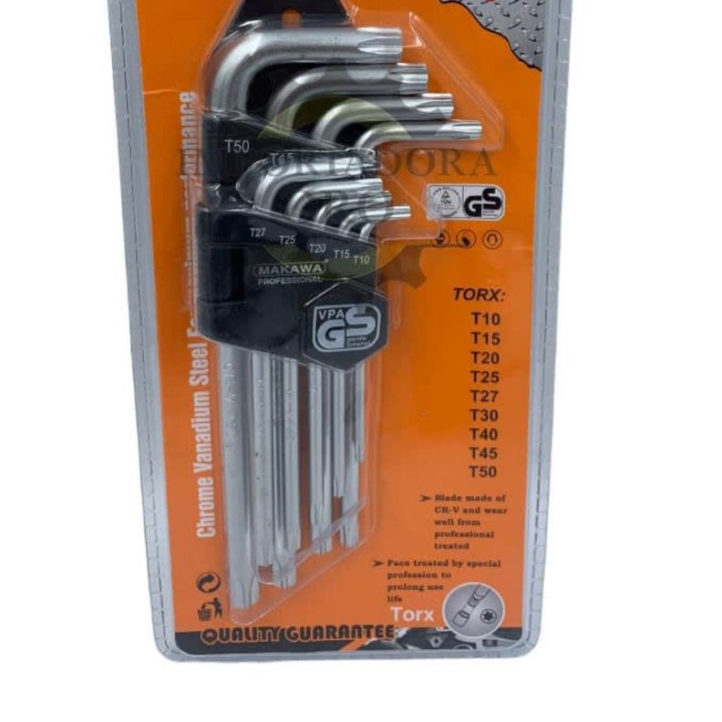 Set Llaves Allen Estrellas L 9 Pzas Herramienta Profesional-3