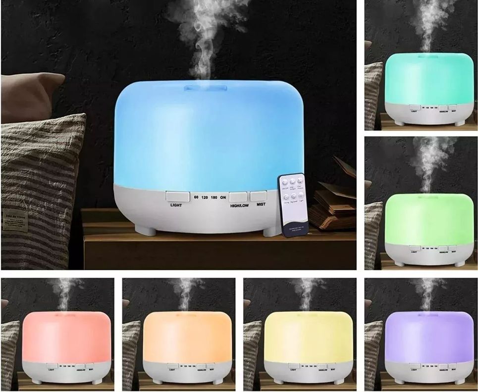 Humidificador Ultrasonico Humificador Aire Difusor 500ml Color Blanco-3