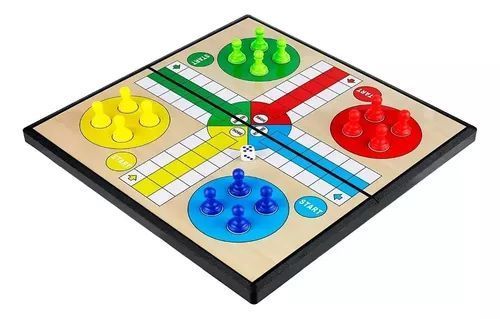 Ludo Magnetico Juego Mesa Clásico Educativo Tablero 14x27,5x4,3-0