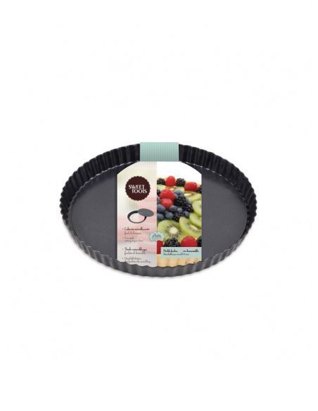 Molde Kuchen Desmontable Acero Carbonico Sweet Cook 24cm-0