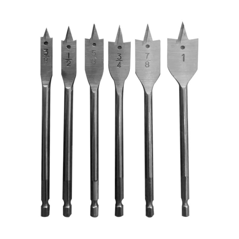 Set 6 Brocas Paleta Herramienta Profesional Ferreteria KM130-0