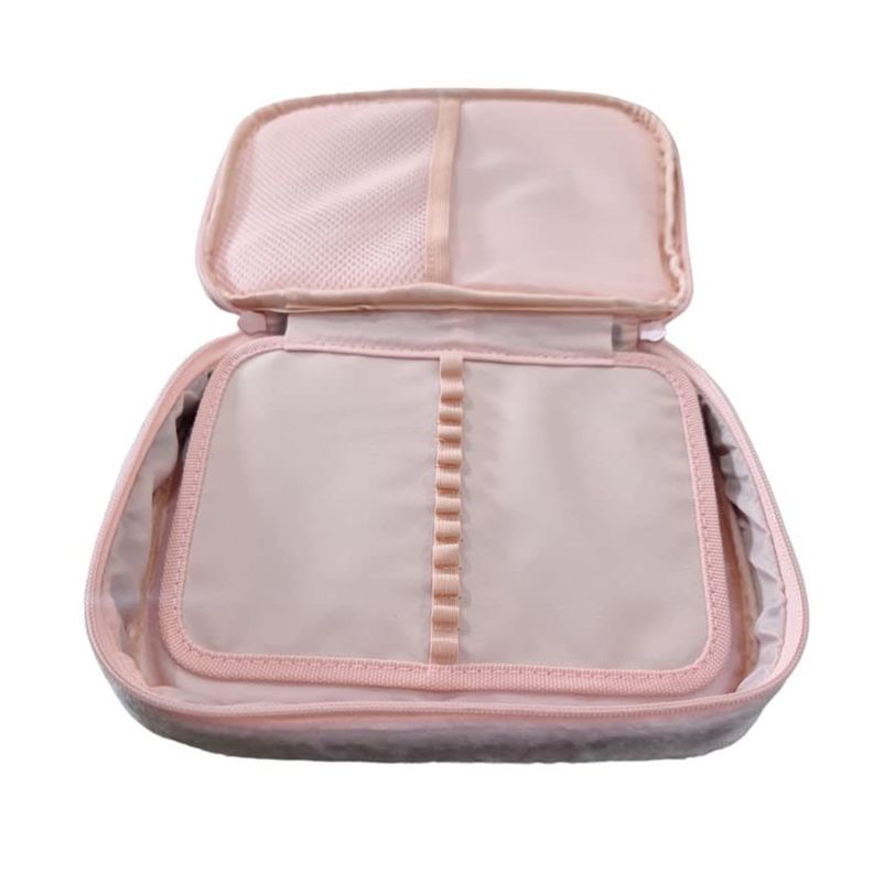Estuche Organizador Escolar Viaje Diseño Elegante Rosa-1