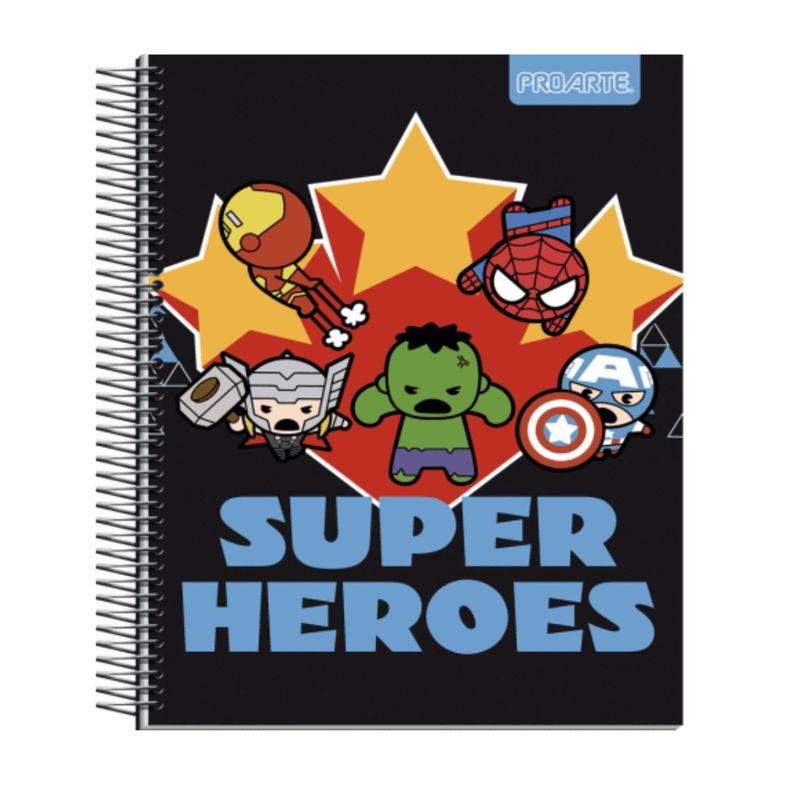 Pack 2 Piezas Cuadernos Superhéroes Diseño Divertido Escolar-2