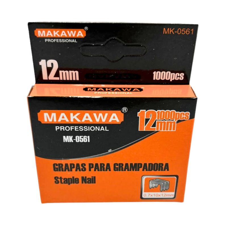 Caja 1000 Corchetes 12MM Grampas Acero Galvanizado Ferreteria-1