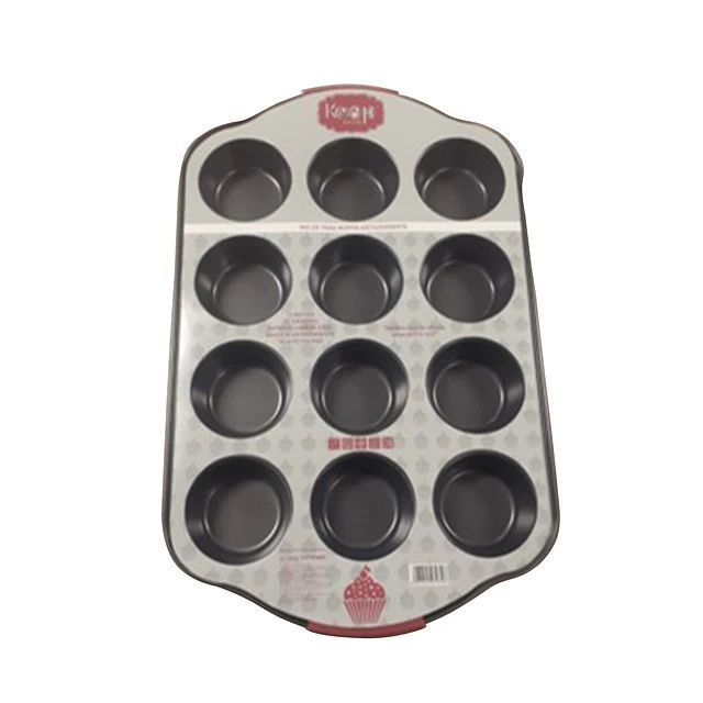Molde Acero Inoxidable Muffin 12 Unidades Reposteria Queque Postres-2
