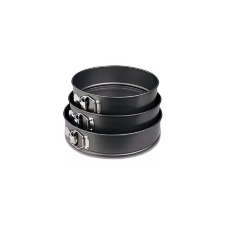 Moldes De Torta Desmontable Antiadherente X 3 -1