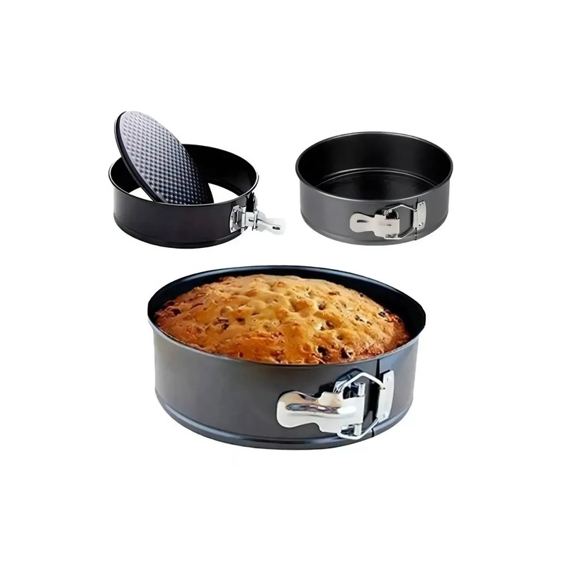 Moldes De Torta Desmontable Antiadherente X 3 -3