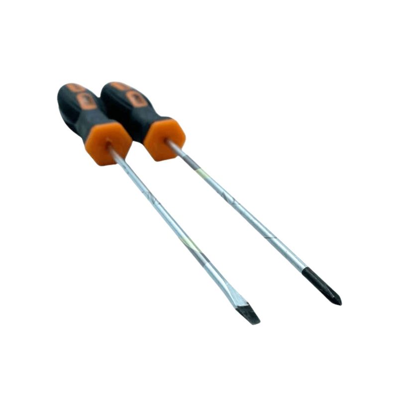 Set Destornilladores 2 Pzas Punta Cruz Paleta de 4mm x 5" Profesional-0