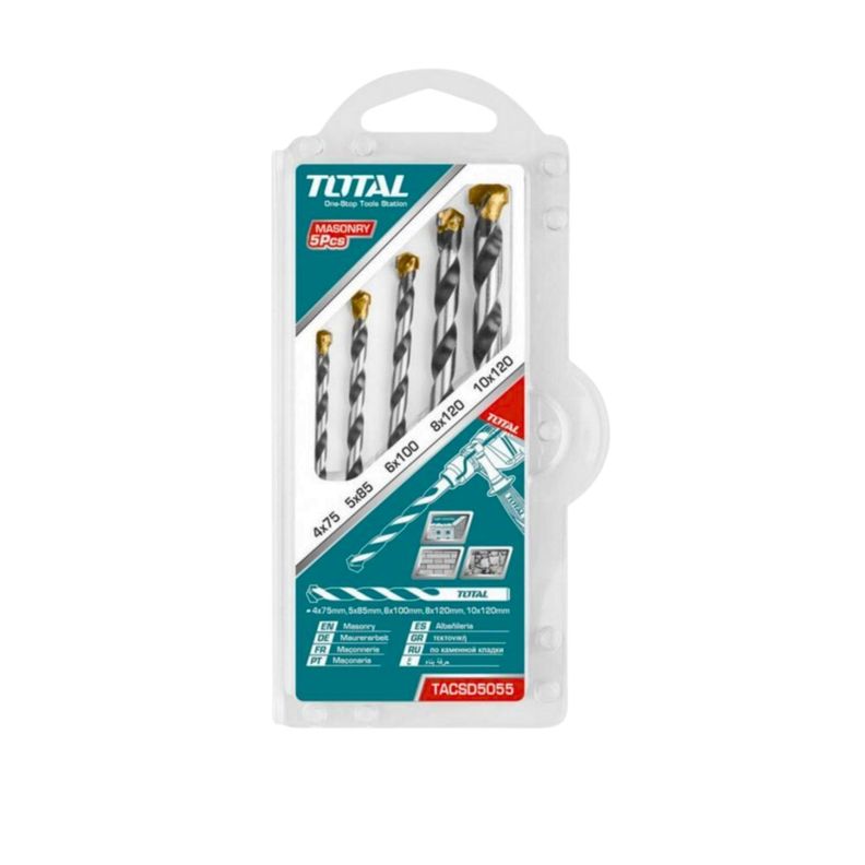 Set 5 de Brocas para Concreto Herramienta Ferreteria TACSD5055-0