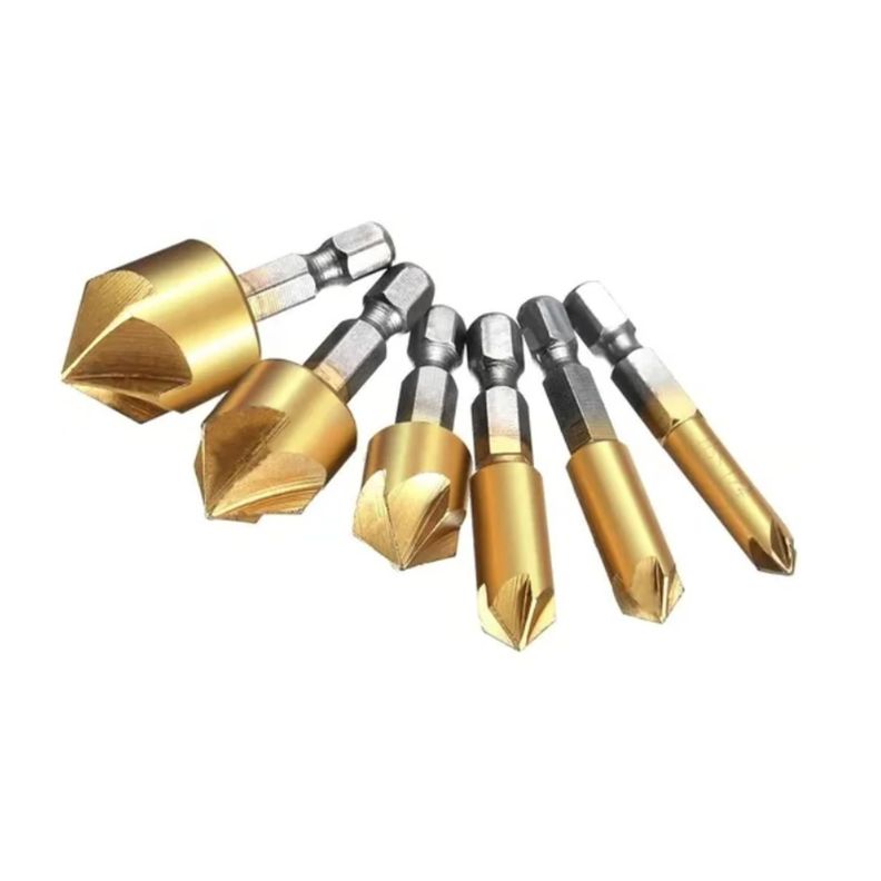 Set 6 Brocas Avellanador Desde 6-19mm Ferreteria km1759-0