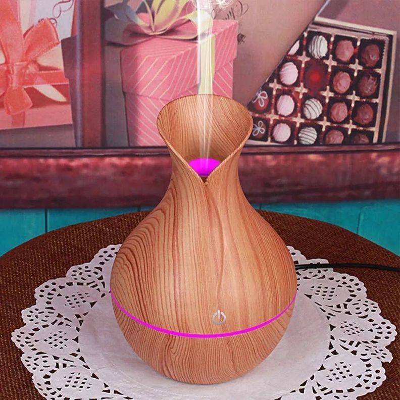 Humidificador Aromatizador Flor + 2 Esencia-1