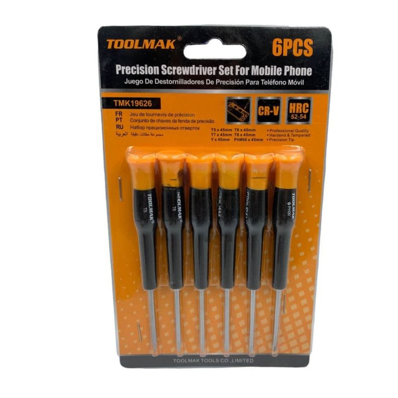 Set Destornilladores de Precision 6 Pzas Herramientas Profesional-0