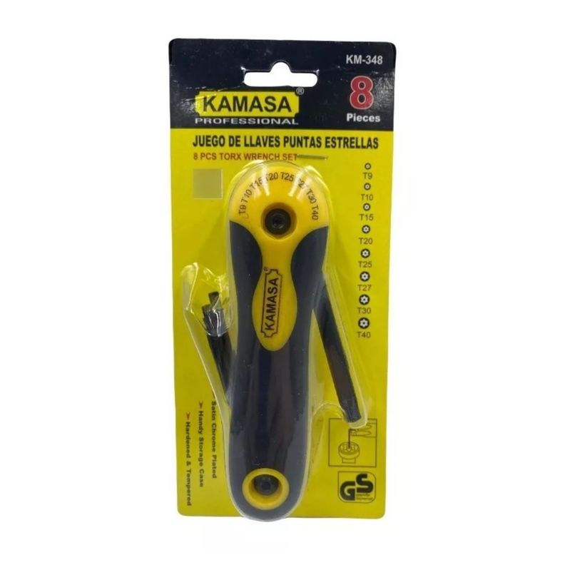 Set Llave Torx Puntas Estrellas 8 Piezas Herramienta Profesional-3