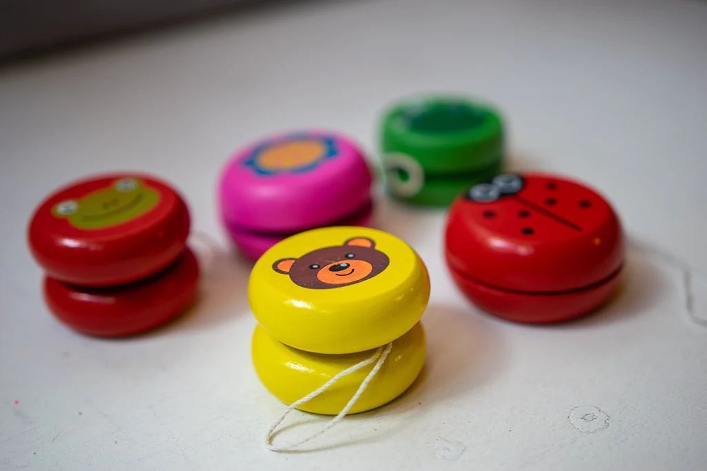 Yoyo De Madera Para Niños Juguete Clasico Yoyo De Madera.-6