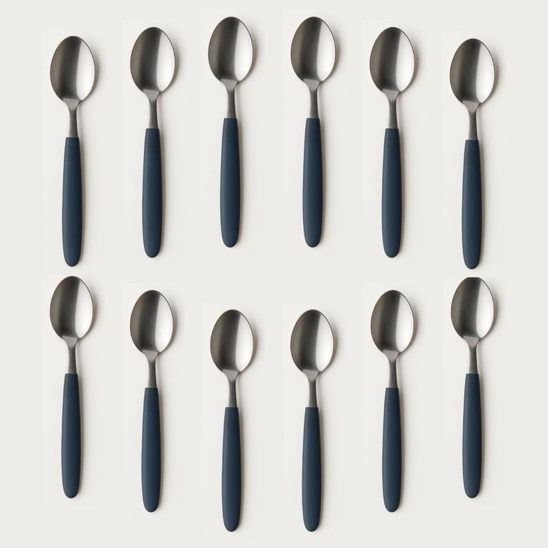 Set 12 Cucharas Sopera Ipanema Tramontina Azul Profesional