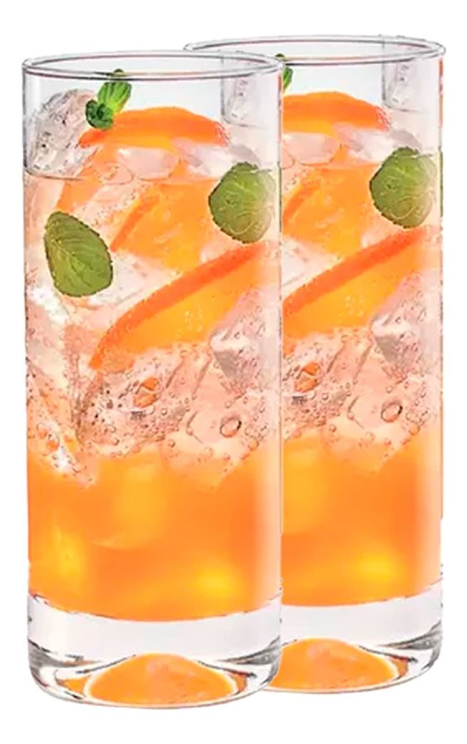 Set 12 Vasos Altos Manhatan Cristar Tragos 450 Ml-0