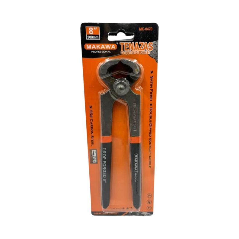 Tenaza Caprintero 8 Pulgadas Makawa Pinza Carpinteria Clavos-0