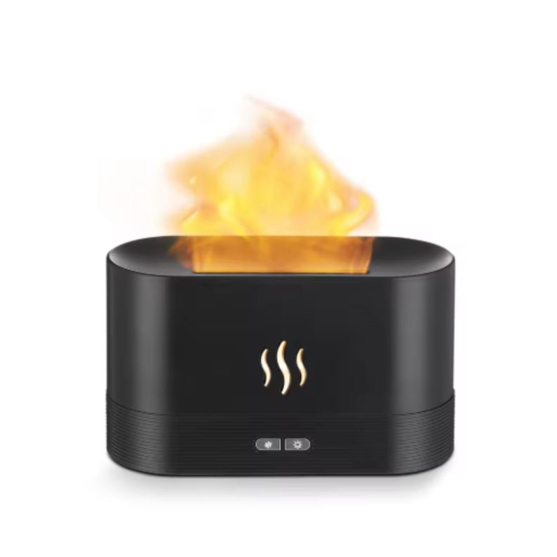 Humidificador Aromaterapia Efecto Llama LED Decorativa-0