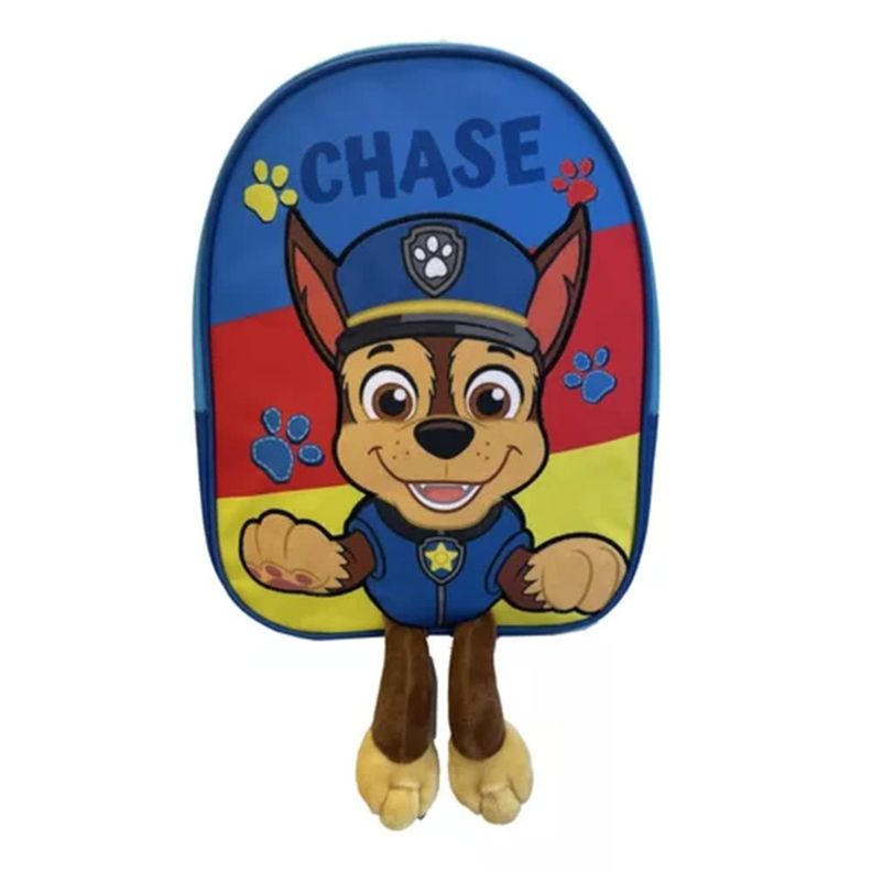 Mochila Infantil Perro Policía Azul Niños Escoalr Divertida-0