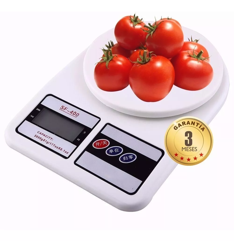 Balanza De Cocina Digital Sq Sf-400 Cocina 7kg Blanca-4