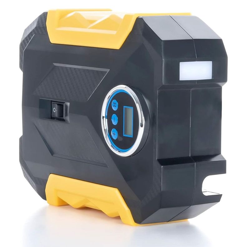 Compresor Aire Portátil Digital Auto Bicicleta Moto 12V-1