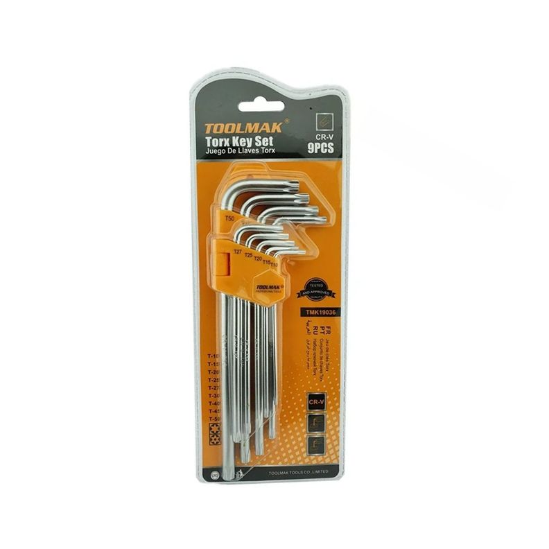 Set Llaves Allen Bola L 9 Pzas Herramienta Profesional-0