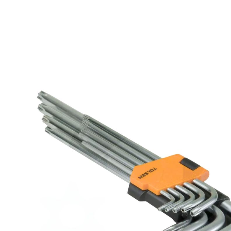 Set Llaves Allen Bola L 9 Pzas Herramienta Profesional-3