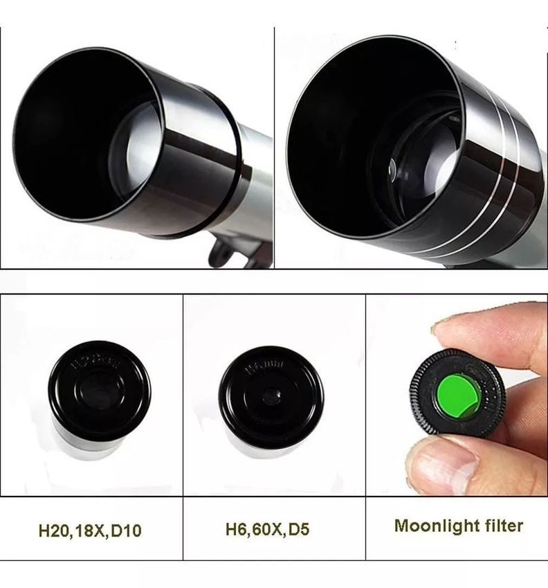 Telescopio Astronómico Profesional Filtro Solar F36050 Color Gris-2